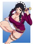 1girl baby_5 black_hair naruho one_piece smile