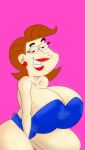 big_ass big_breasts big_hips bikini breasts huge_breasts maxtlat milf pink_background the_fairly_oddparents timmy's_mom