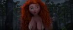 3d beautiful big_breasts brave breasts cartoon cleavage cvele_(artist) disney long_hair merida nipples nude pixar princess_merida red_hair redhead screenshot_edit sling_bikini teen