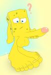  1boy 1girl ? balls feet male masturbation masutaa penis solo_male spongebob spongebob_squarepants toes wtf 