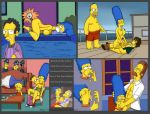 big_ass big_breasts breasts comic cum homer_simpson marge_simpson milf ned_flanders rape the_simpsons trzaraki vylfgor yellow_skin