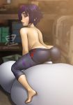 ass big_hero_6 gogo_tomago looking_back oni_(artist) topless