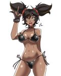  1girl ass big_ass big_breasts breasts dark-skinned_female genshin_impact hips inkrait_(artist) thick_thighs thighs wide_hips xinyan_(genshin_impact) 