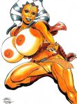 1girl ahsoka_tano alien big_breasts breasts huge_breasts nipples pussy rob_durham star_wars star_wars:_the_clone_wars white_background