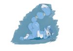 acorn_art anthro ass bent_over furry krystal nintendo star_fox tail white_background