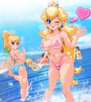  ass beach bikini blush metroid multiple_girls princess_daisy princess_peach princess_rosalina princess_zelda samus_aran sigurd_hosenfeld sigurdhosenfeld smile splashing super_mario_bros. super_smash_bros. the_legend_of_zelda wink 