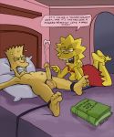 bart_simpson big_penis big_testicles bobby_luv cum femdom incest lisa_simpson penis ruined_orgasm the_simpsons yellow_skin