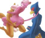 anthro ass avian beak bird butt_grab canine cat cuckold falco_lombardi feline fox fox_mccloud furry hand_on_butt highres katt_monroe kneel mammal masturbation nintendo nude penile_masturbation penis penis_size_difference sad sex smile star_fox testicles transparent_background video_games