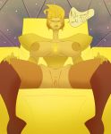  big_breasts boots breasts cartoon_network crystal_gems domination feathers-ruffled gem looking_at_viewer pubic_hair pussy sitting steven_universe text thick thighs throne yellow_diamond yellow_diamond_(steven_universe) yellow_eyes yellow_hair yellow_skin 