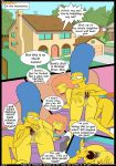 bart_simpson big_breasts breasts comic croc_(artist) edna_krabappel english marge_simpson maude_flanders milf the_simpsons the_simpsons_(croc_comic) yellow_skin