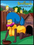 1girl 3boys bart_simpson breasts comic dildo homer_simpson incest marge_simpson milf milhouse_van_houten mother_&_son nipples text the_simpsons vaginal