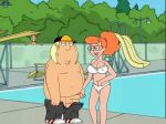  bikini chris_griffin family_guy funny gif john_herbert patty_(family_guy) water 