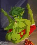 animated autofellatio beast_boy dc dcau fellatio inickainiers oral tagme teen_titans webm yaoi