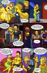  arabatos barney_gumble blindfold comic cum_shot darren&#039;s_adventure darren_(arabatos) homer_simpson lenny_leonard marge_simpson moe_szyslak patty_bouvier salem89_(artist) selma_bouvier the_simpsons yellow_skin 