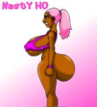 dark-skinned_female dark_skin deviantart gradient_background joseph_p_morgan pink_background white_background