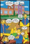 bart_simpson big_breasts breasts comic croc_(artist) edna_krabappel english marge_simpson maude_flanders milf the_simpsons the_simpsons_(croc_comic) yellow_skin