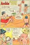 archie_andrews archie_comics ass beach breasts comic long_hair nipples nude outdoor pubic_hair pussy volleyball