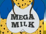 1girl anthro big_breasts breasts clothing connie_birchenough digital_media_(artwork) furry gecko gif julchen1412 leopard_gecko lizard mega_milk nipples reptile scalie shirt spots theenglishhobo