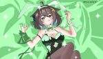  brown_hair fanart green_skin meica05 vtuber 