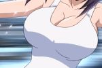 anime asagiri_junko bouncing_breasts cleavage close_up desert_punk ecchi gif junko leotard