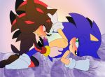 angelofhapiness anthro furry male male/male oral sega sex shadow_the_hedgehog sonic_the_hedgehog