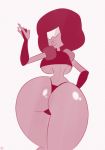  1_female 1girl 1girl 1girl 1girl ass black_hair cartoon cartoon_network female_only female_solo garnet garnet_(steven_universe) gem gem_(species) gems red_skin solo_female steven_universe 