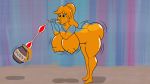 1girl amajour ass breast_expansion breasts bubble drinking filling heffalumps_and_woozles honey inflation winnie_the_pooh yellow