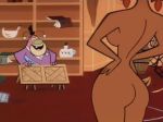  ass breasts cartoon desk edit fuzzy_lumpkins nude office powerpuff_girls red_hair sara_bellum 