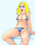  alternate_hair_color bikini blonde breasts cameltoe desperate eyeshadow family_guy hair half-closed_eyes hentai_edit huge_breasts looking_at_viewer make_over_meg makeup meg_griffin nipples 