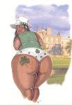 ass bbw dark_skin panties shamrock st._patrick's_day