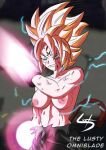  abs blood dragon_ball exposed_breasts kari_(xenoverse_2_oc) majin_mark ripped_clothes saiyan_tail scars the_lusty_omniblade the_lusty_omniblade_(artist) veins wounds xenoverse_2 