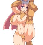 big_breasts bimbo breasts cat_girl catgirl disgaea gigantic_breasts huge_breasts hyper_breasts nekomata nekomata_(disgaea) pink_hair tagme