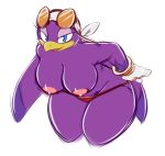 1girl 1girl anthro averyshadydolphin avian big_breasts bird breasts clothed clothing furry looking_at_viewer sega thick_thighs wide_hips