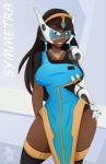  dark-skinned_female dark_skin deviantart obhan overwatch satya_vaswani symmetra 