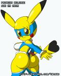 1girl alternate_costume ass big_ass cosplay game_freak gif impossible_clothes leotard mask nintendo pikachu pokemon rainbow_mika revealing_clothes solo_focus street_fighter tail