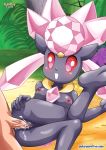 ass barefoot bbmbbf big_ass big_breasts breasts creampie cum cum_in_pussy cum_inside diancie nintendo nipples nude palcomix pokemon pokephilia pokepornlive pussy pussy_juice smile soles vaginal veins