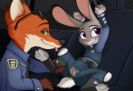  1girl 2016 absurd_res anthro anus ass bdsm bondage bound canine clothed clothing disney drooling english_text eyewear fox fur furry glasses green_eyes handcuffs high_res inner_ear_fluff interspecies judy_hopps lagomorph leg_grab long_ears looking_at_viewer looking_away looking_back looking_up male male/female mammal neck_tie nick_wilde oral police predator/prey purple_eyes pussy pussy_juice pussy_juice_string pussylicking rabbit raised_arm saliva sex shackles size_difference smile smirk smitty_g spread_legs spreading text tongue tongue_out torn_clothing vaginal zootopia 