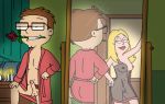 american_dad breasts candle candles erect_penis francine_smith incest mirror mother's_duty mother_and_son nipples penis robe rose steve_smith