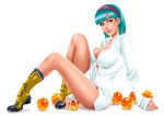 blue_eyes blue_hair breasts bulma bulma_brief dragon_ball dragon_ball_z long_legs maltoniko maltoniko_(artist) non-nude white_background