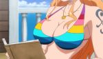 bikini bouncing breasts cleavage ecchi gif nami one_piece