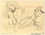 2004 bbw big_ass jessica_rabbit julius_zimmerman_(artist) monochrome spank spanked spanking who_framed_roger_rabbit