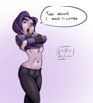 dc_comics hentai-foundry latenightsexycomics raven_(dc) shirt_lift tagme teen_titans undressing