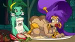  2_girls ass big_ass food rottytops shantae shantae_(character) yuri 