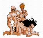 anal bara blush cum dragon_ball dragon_ball_z gay nappa penis raditz saiyan son_goku surprise surprised tail vegeta yaoi