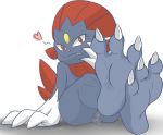 1girl anus barefoot feet nude pokemon pussy soles sweetprofit weavile