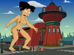  amy_wong bender_bending_rodriguez bikini futurama giantess hermes_conrad hubert_j_farnsworth philip_j._fry spider-matt turanga_leela zoidberg 