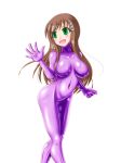  big_breasts bodysuit breasts brown_hair green_eyes monvasa monvasa_(artist) sophia_esteed star_ocean star_ocean_till_the_end_of_time 