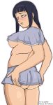 ass blush breasts el_shaka from_behind hinata_hyuuga naruto ssjdubby tagme