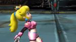 3d ass crowd gif mario_strikers_charged midriff pose princess_peach shorts soccer super_mario_bros. super_mario_strikers walking