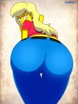 ass big_ass dat_ass female layerth looking_at_viewer looking_back solo the_simpsons titania_(the_simpsons)